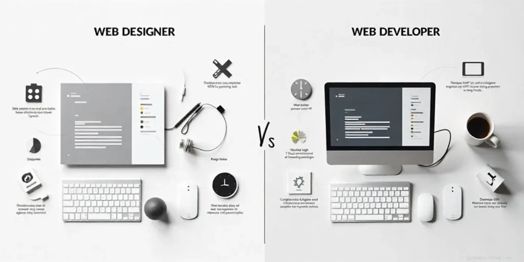 Web Designer in Ghaziabad Vs Web developer