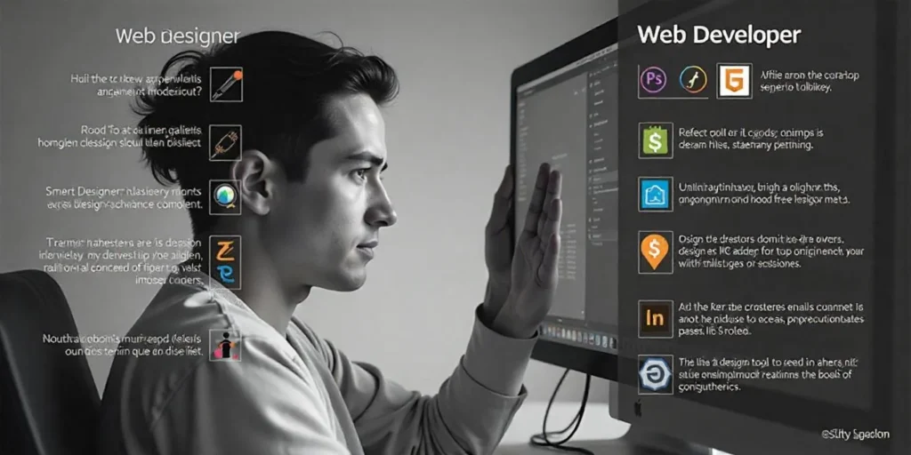 difference in web designer in ghaziabad vs web developer in ghaziabad