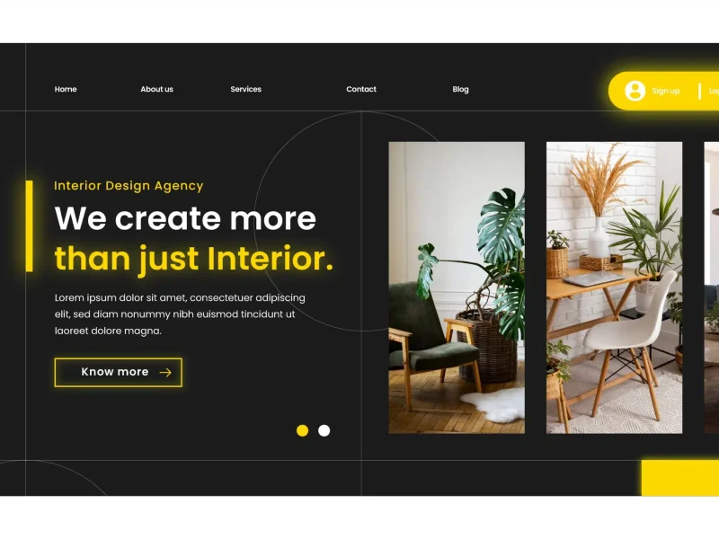 Website Development for interior designer